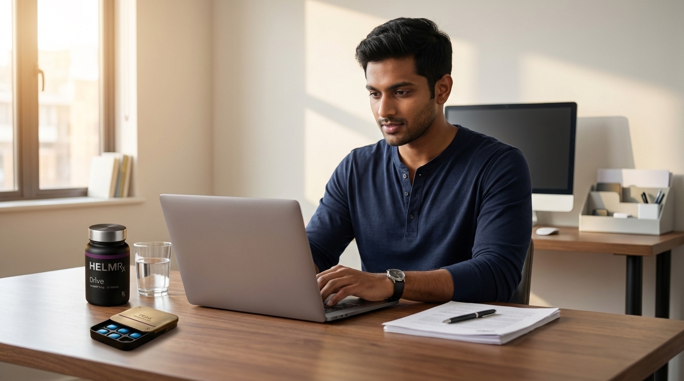 Confident professional man at desk