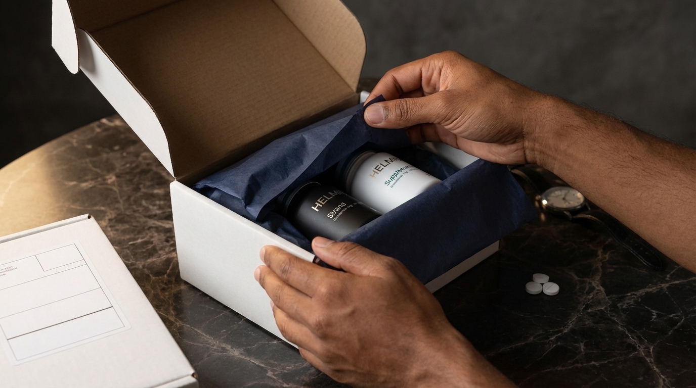 HELMRx discreet package unboxing