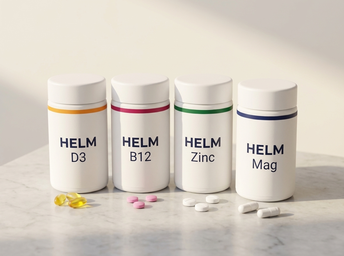 HELM Foundation Bundle — D3, B12, Zinc, Mag